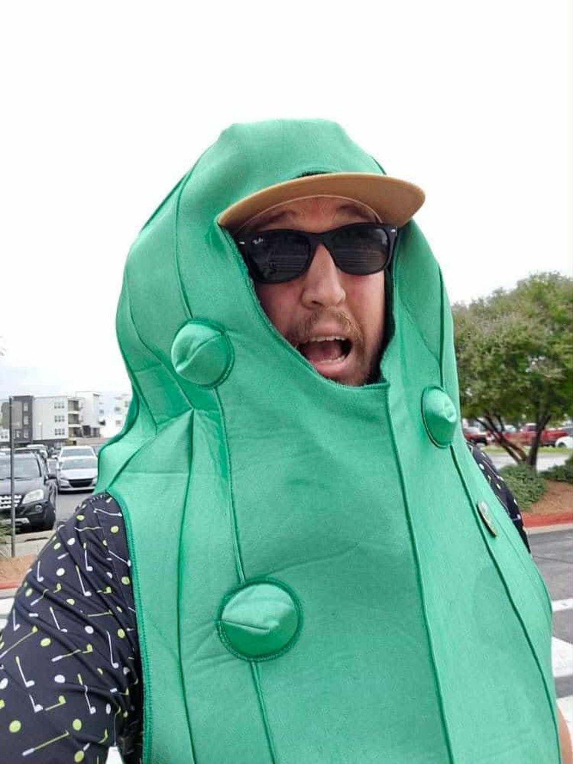 Pickle Phil smiling with his signature jar